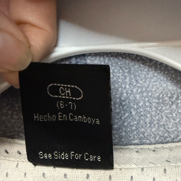 STARTER Kids Blue-Gray Zip-Up Hoodie (Youth 6-7) 0125 - Picture 7 of 11